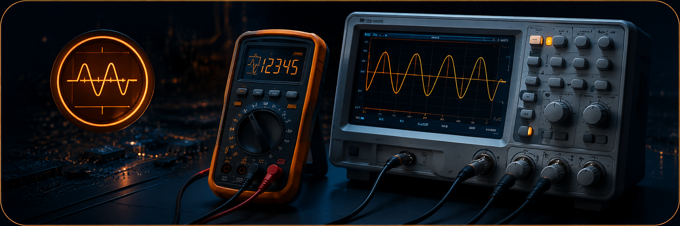 Measurement instruments including multimeter and oscilloscope